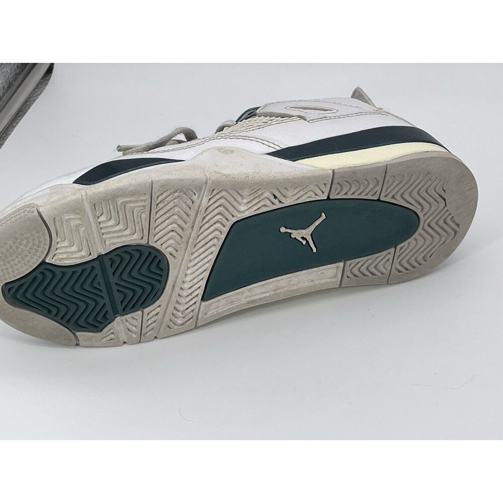 Air Jordan 4 Retro Oxidized Green White Dark Green GS Youth 2Y BQ7669-103 - Picture 5 of 6